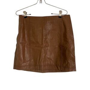 Free People Brown Mini Skirt Size Small 
Waist 28